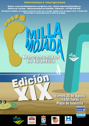 Playa de Islantilla (Huelva) acoge la 19ª edición de la Milla Mojada