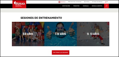 Vizcaya lanza una nueva web para que los menores hagan deporte