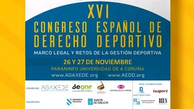 A Coruña acogerá el XVI Congreso Español de Derecho Deportivo