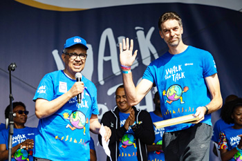 Pau Gasol pide a la OMS una acción urgente para frenar la obesidad