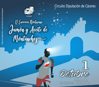 La Carrera Nocturna Jamón y Aceite de Montánchez será el 1 de octubre